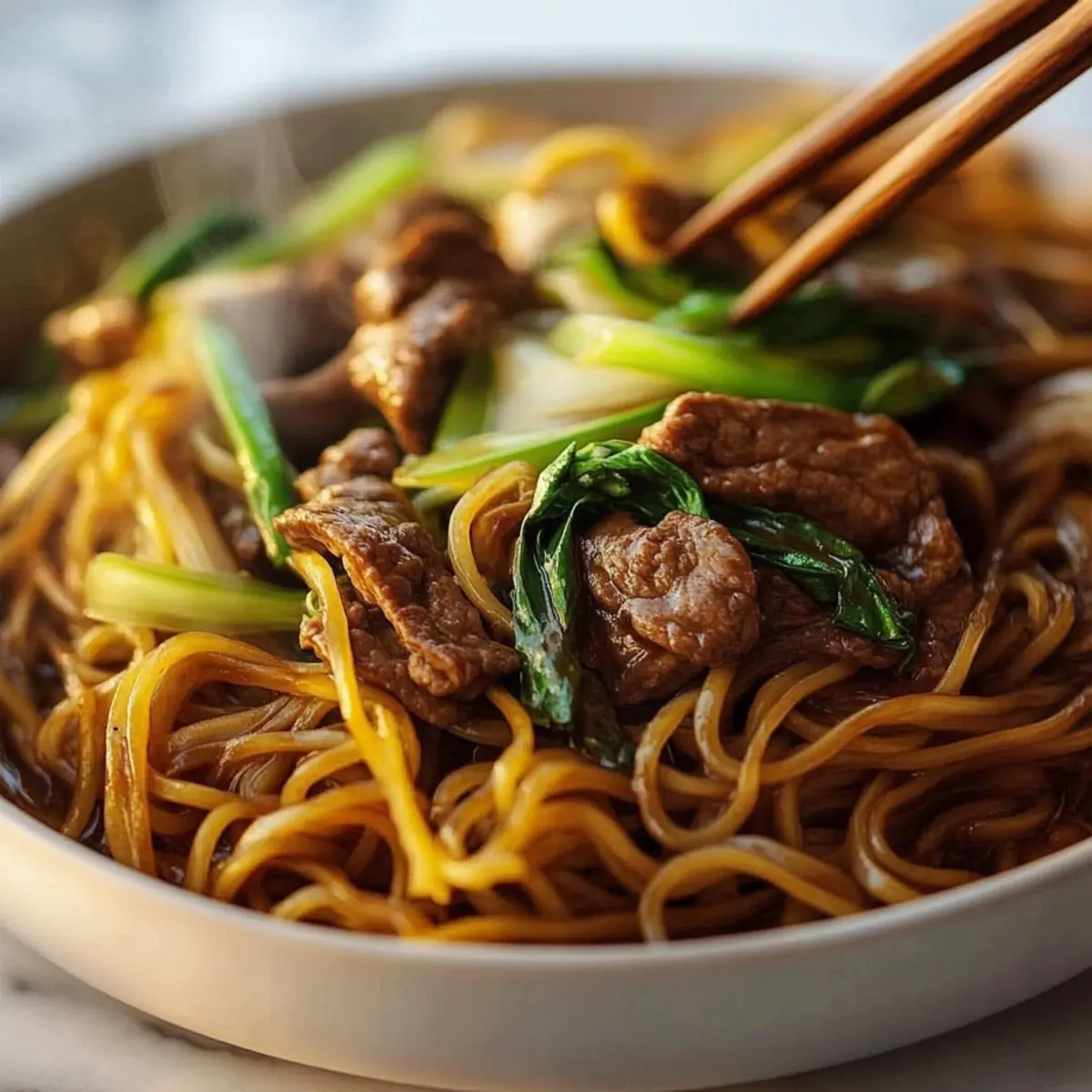 Garlic Chicken Lo Mein
