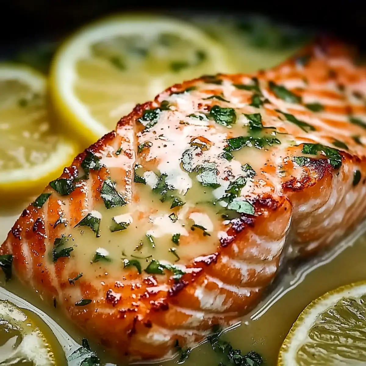 Garlic Lemon Butter Sauce Salmon