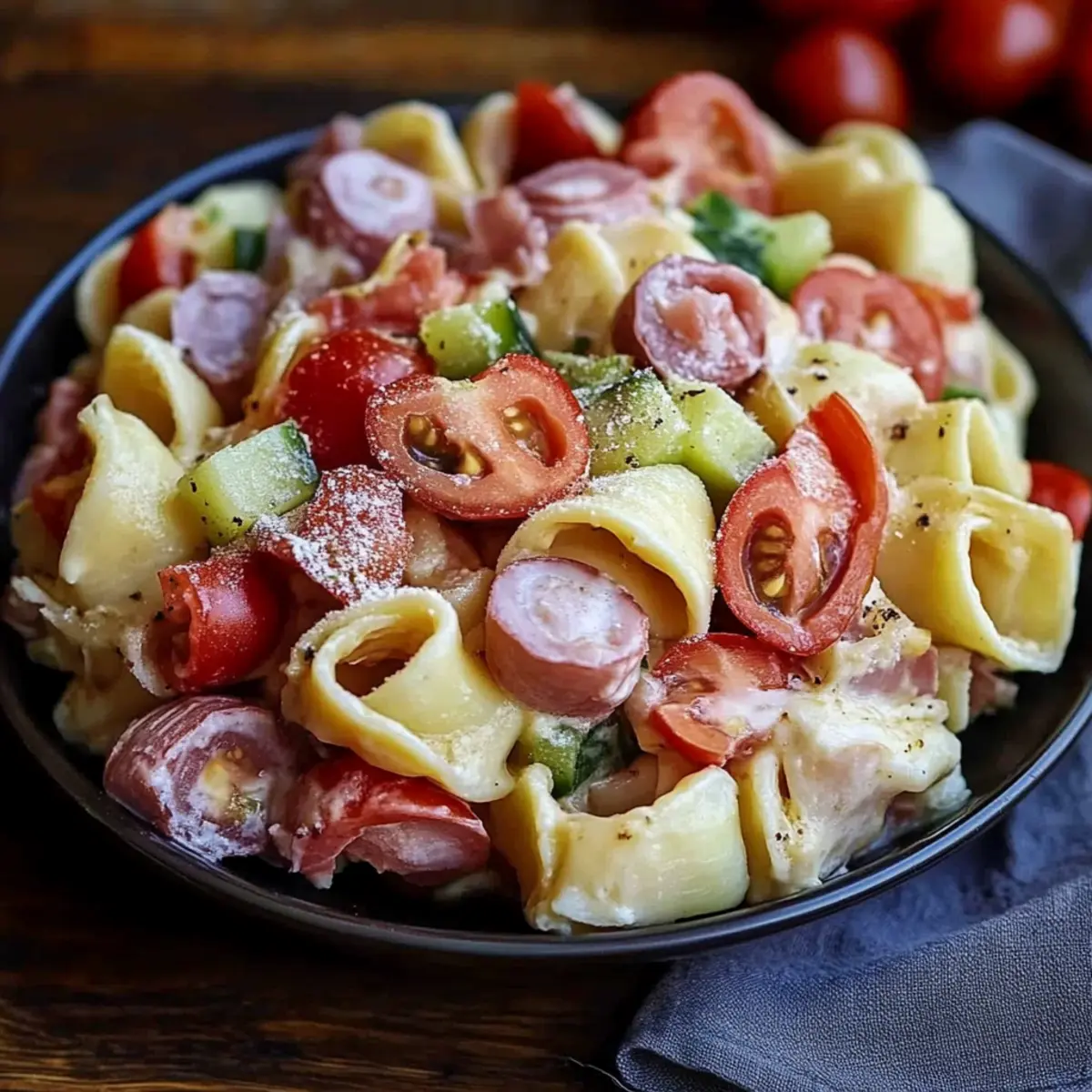 Italian Grinder Tortellini Salad