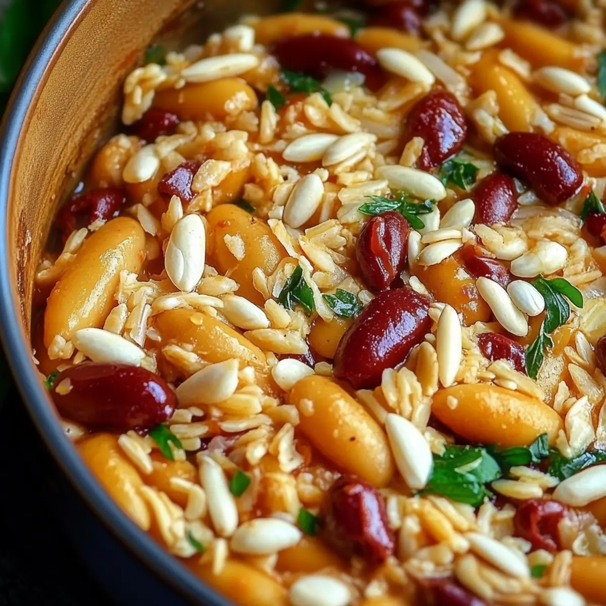 Mediterranean Orzo and Beans