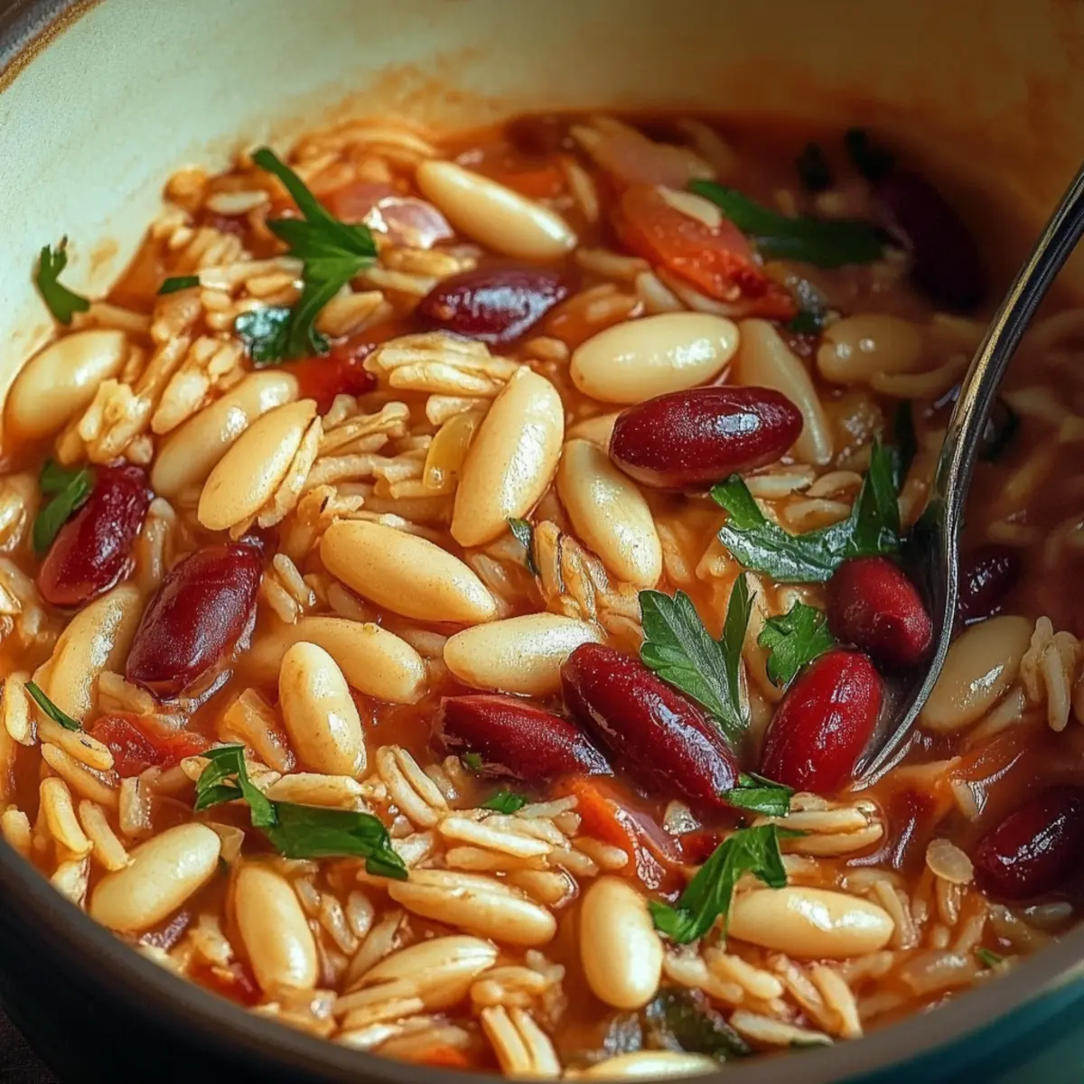 Mediterranean Orzo and Beans