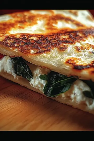 Mediterranean Quesadillas With Spinach And Feta