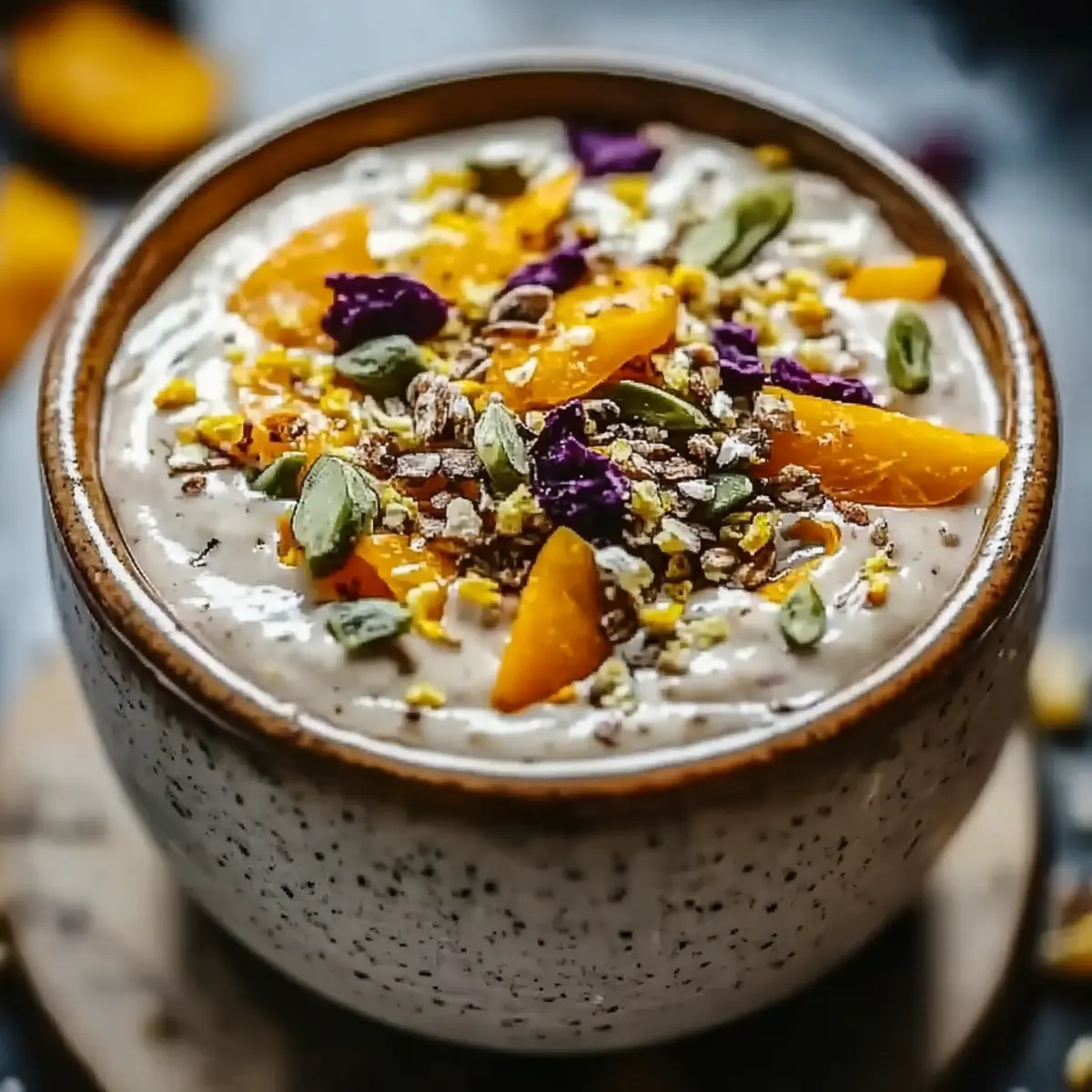 Pistachio Orange Blossom Overnight Oats