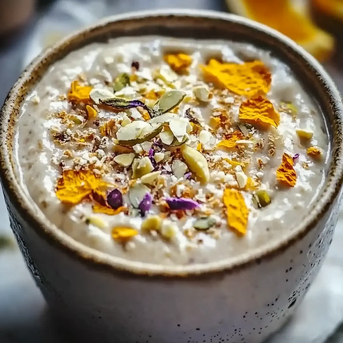 Pistachio Orange Blossom Overnight Oats