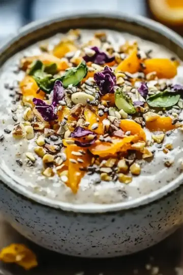 Pistachio Orange Blossom Overnight Oats