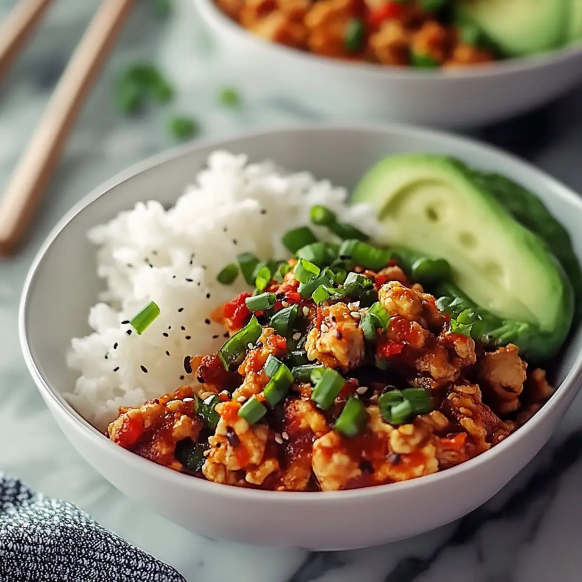 Protein Firecracker Ground Chicken Bowls