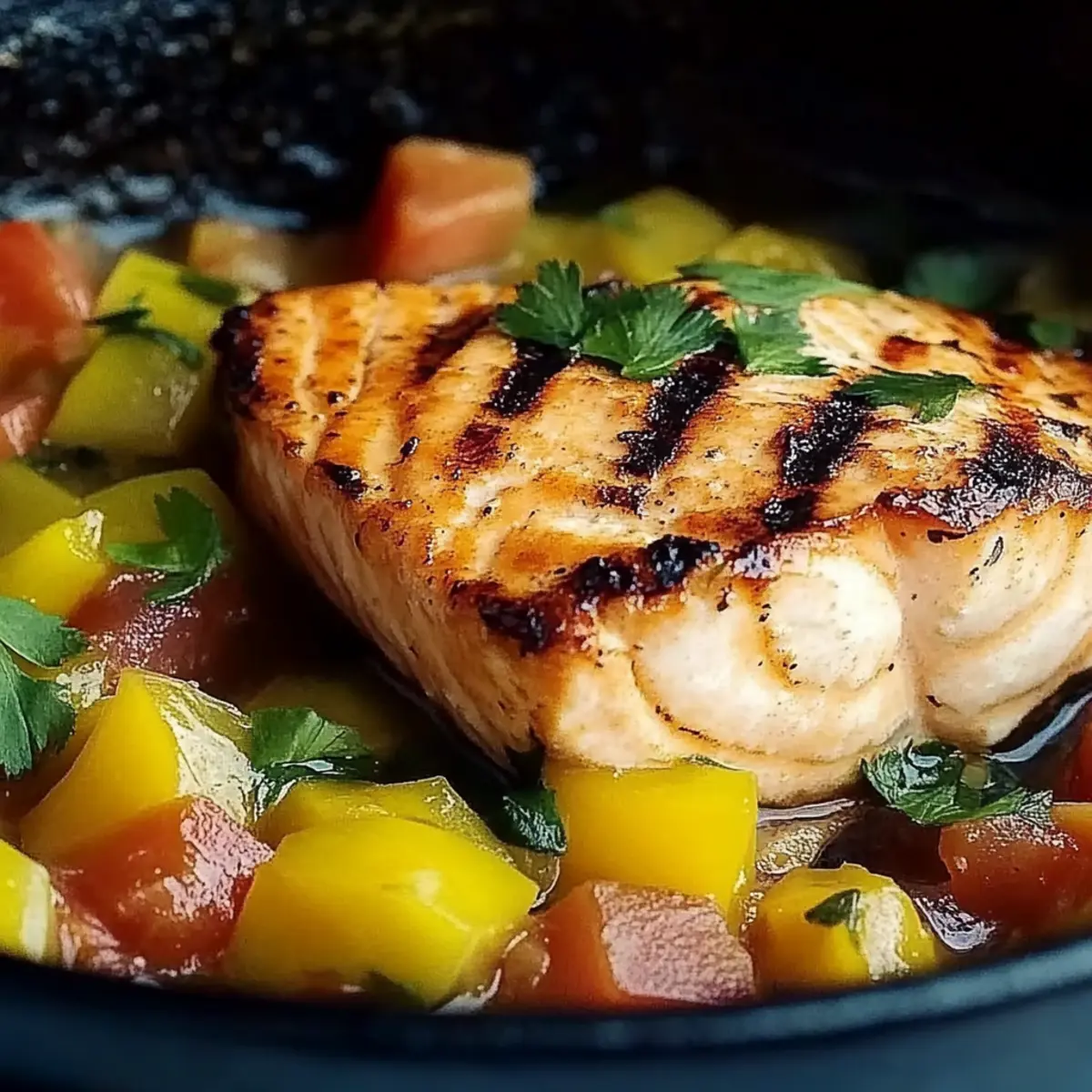 Salmon with Fresh Mango Salsa