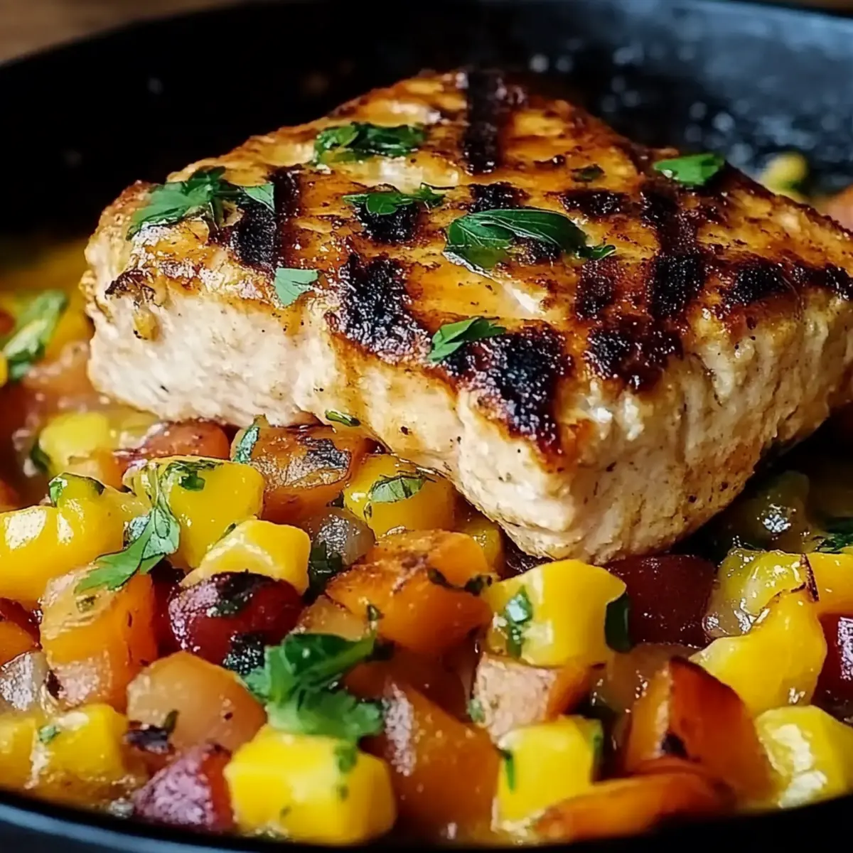 Salmon with Fresh Mango Salsa