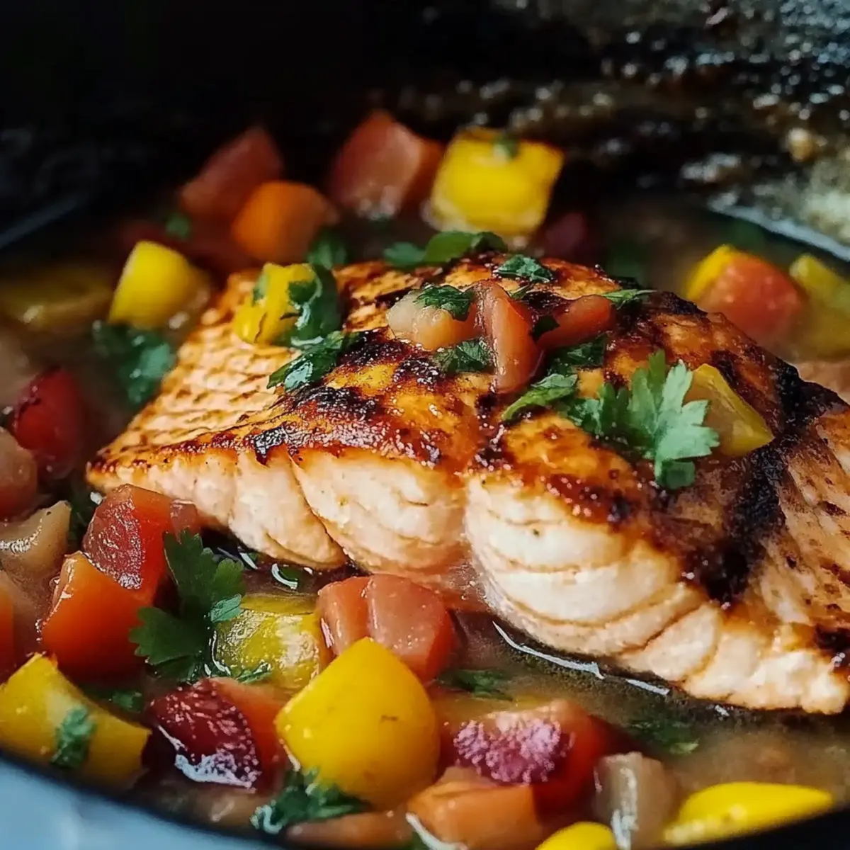Salmon with Fresh Mango Salsa