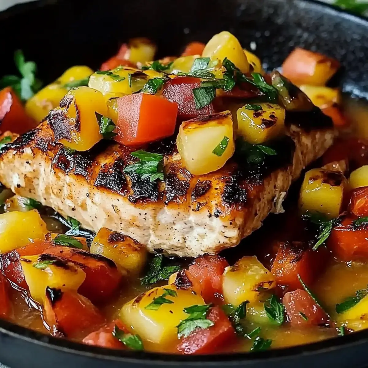 Salmon with Fresh Mango Salsa