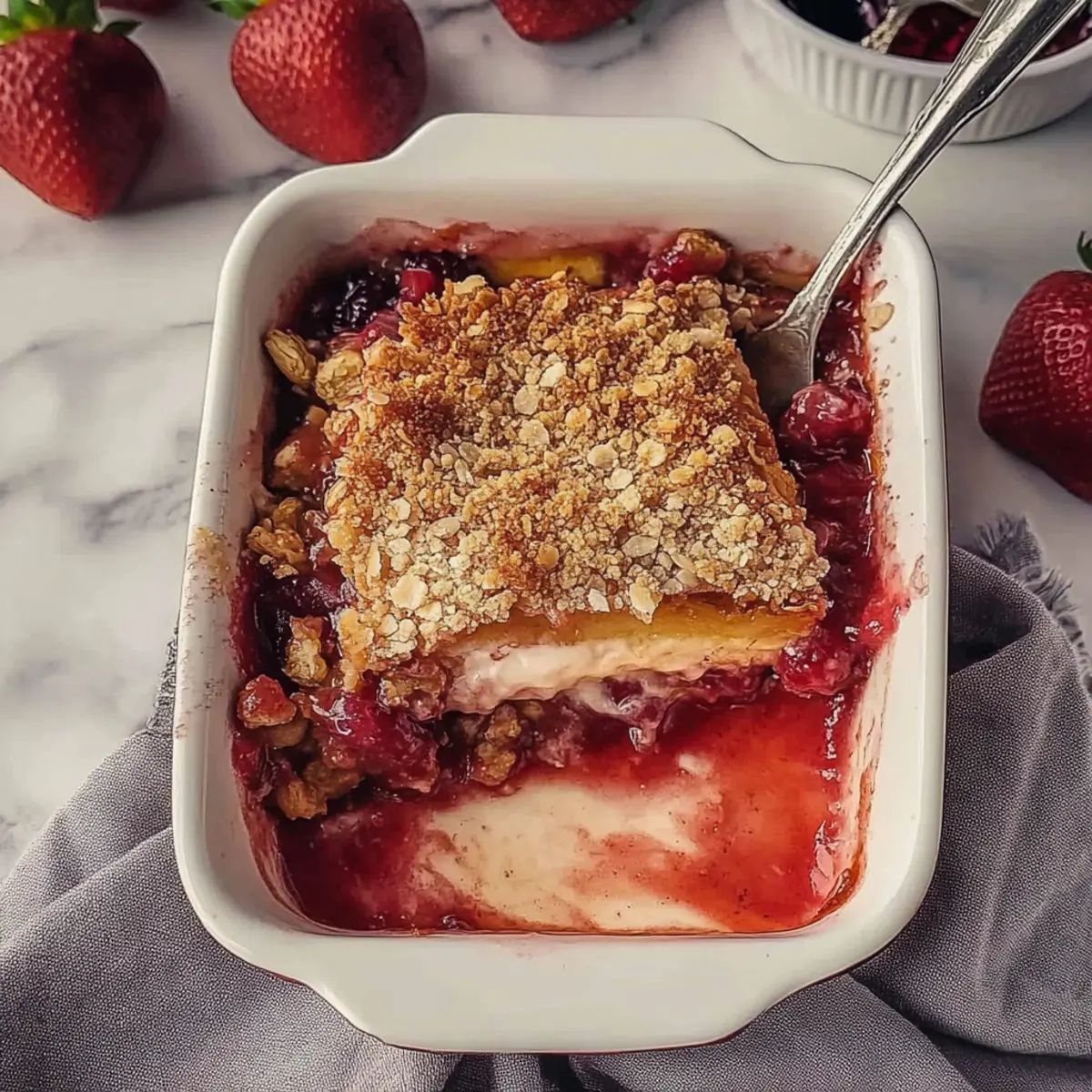 Strawberry Rhubarb Crisp