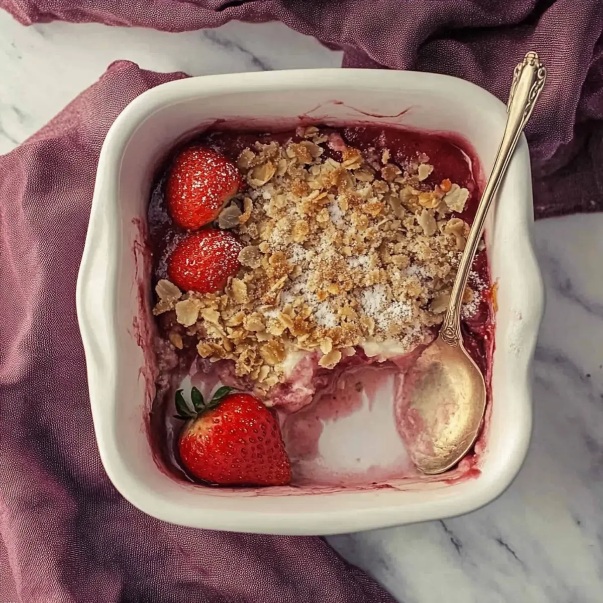 Strawberry Rhubarb Crisp