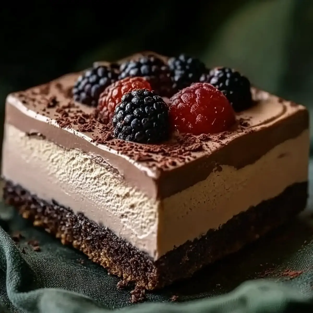 Triple Chocolate Mousse Torte
