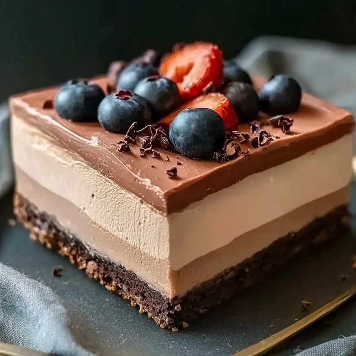 Triple Chocolate Mousse Torte