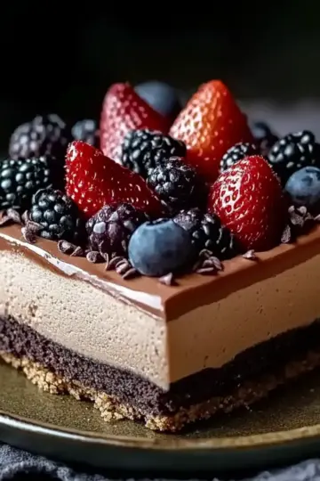 Triple Chocolate Mousse Torte