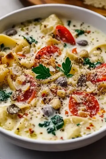 Vegan White Lasagna Soup