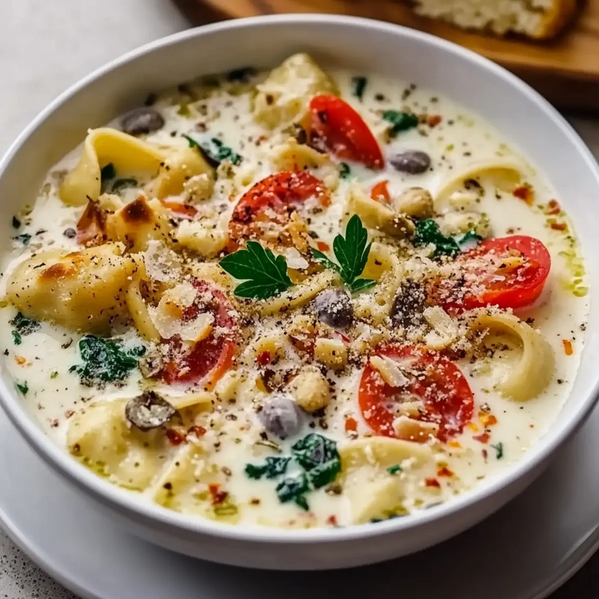 Vegan White Lasagna Soup