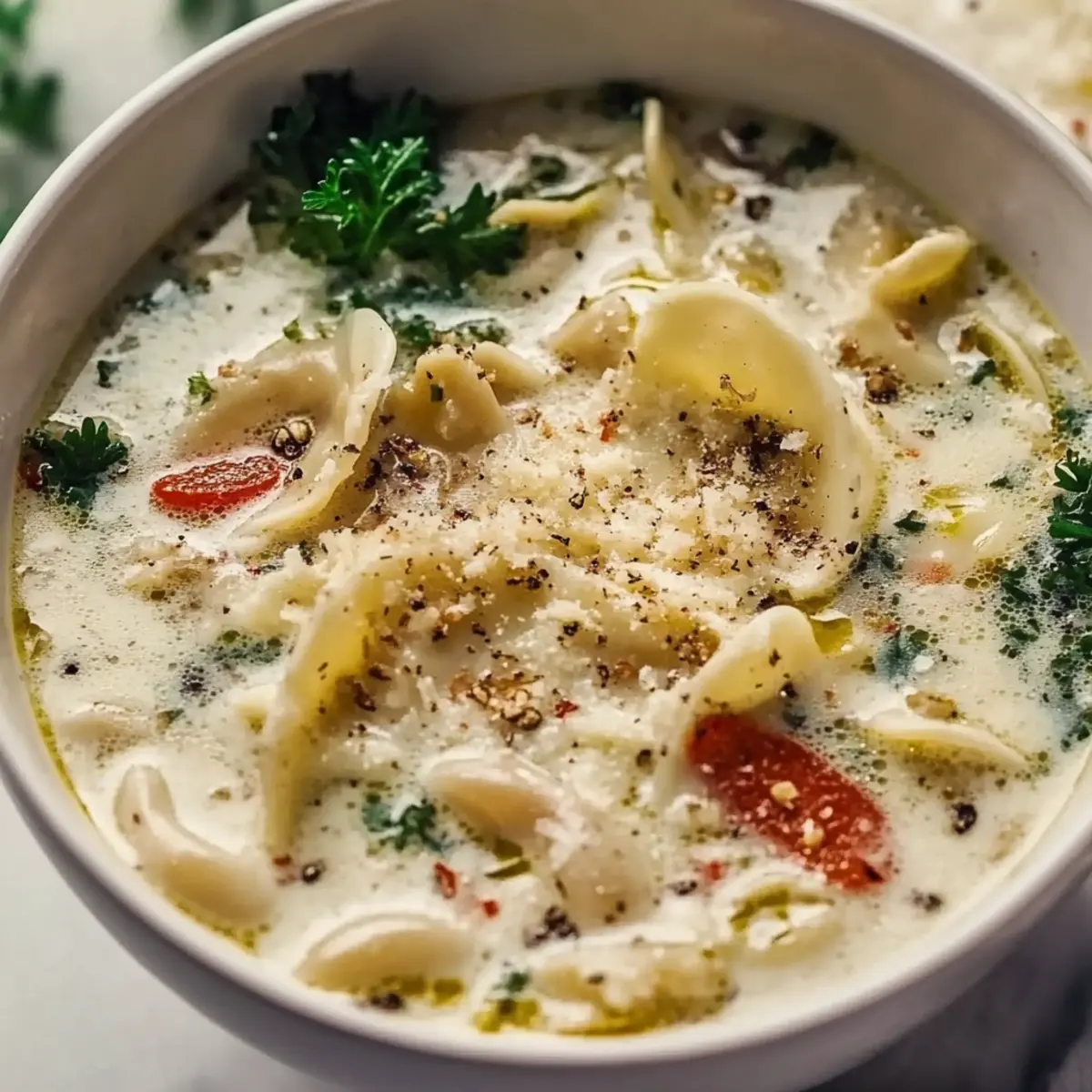 Vegan White Lasagna Soup