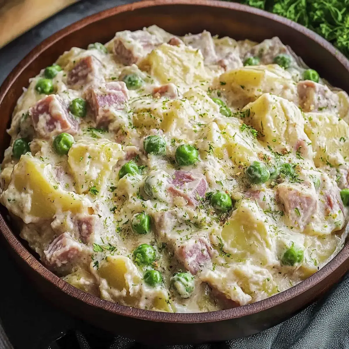 Olivier Salad with Chicken, Pickles, and Dill