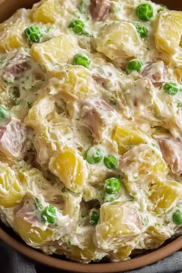 Olivier Salad with Chicken, Pickles, and Dill