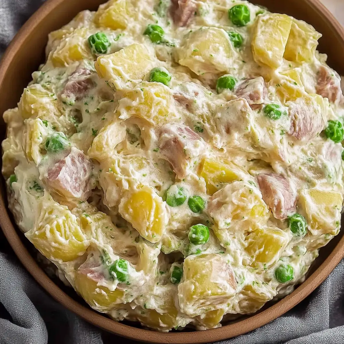 Olivier Salad with Chicken, Pickles, and Dill